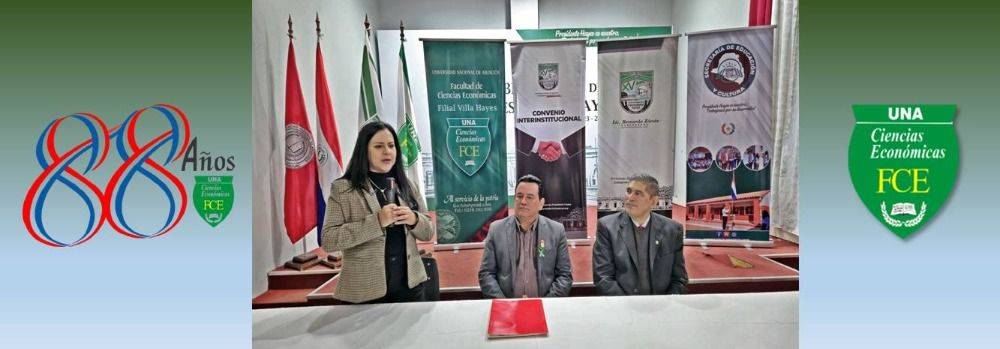 Firma de convenio entre la FCE-UNA y la Gobernación del XV Departamento de Presidente Hayes