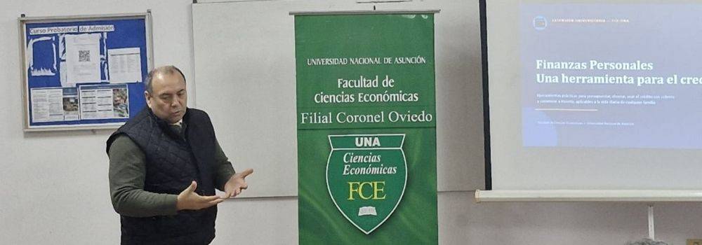 Participación del Consultorio Universitario CUCAE de la Facultad de Ciencias Económicas en el evento Conecta UNA en Coronel Oviedo